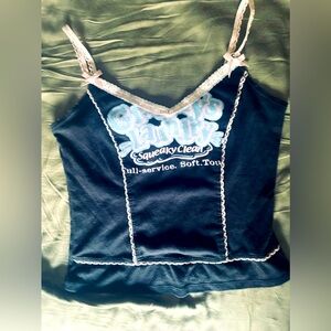 Y2K Coquette Tank in Cami Style